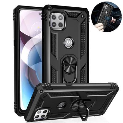 For Motorola Moto One Macro Fusion Hyper Zoom Case Magnetic Ring Stand Armor Phone Case For Moto One 5G Ace Action Back Cover