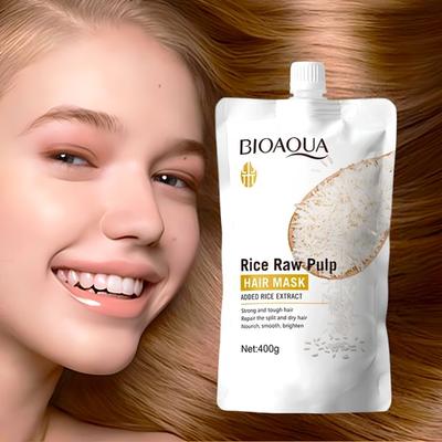 BIOAQUA - Reiner Reispulp Haarmaske 400g