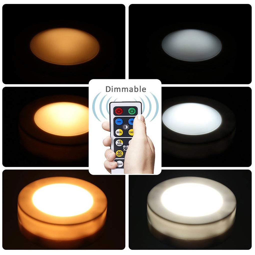 Cabinet Light 60lm LED Remote Control Closet Light Adjustable Home Stair Night Lamp