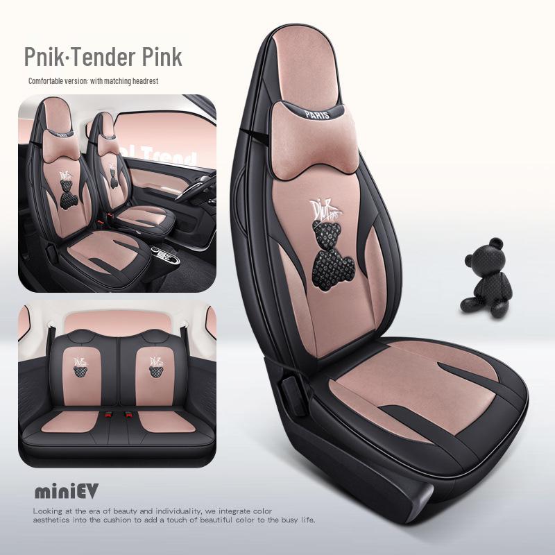 Anwendbares Wuling Hongguang MINIEV Technologie Bär Cartoon Autositzkissen für alle Jahreszeiten