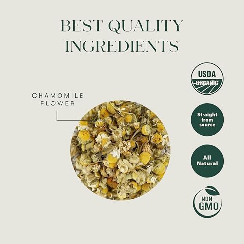 Luxmi Estates Bio Kamille Kräuteraufguss Teebeutel 50 Stück Reine Kamille Koffeinfrei Beruhigender Entspannender Tee
