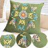 Embroidery Kit for Adults Pillow Cover Gift with Threads Cushion Floral Simple Bedroom