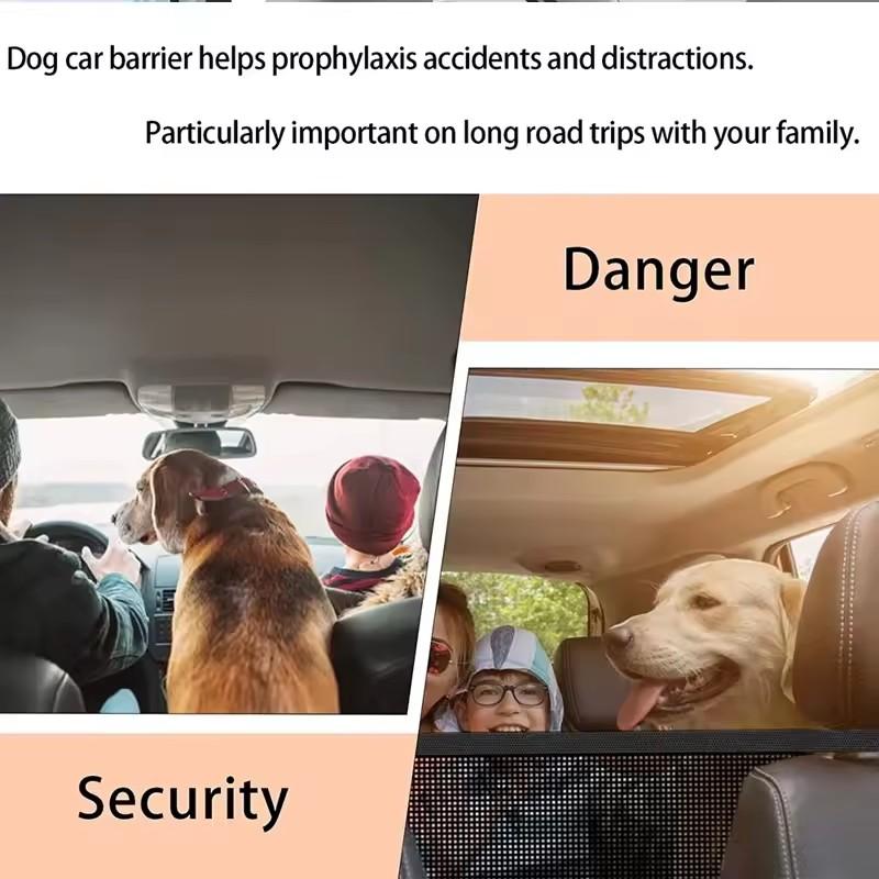 Car Trunk Fence Pet Dog Isolation Protective Net Sturdy Durable Elastic Isolation Nets Pets Safety Fence for Any Vehicle