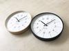 KATOMOKU Plywood Clock 18 Black Wall Clock with Continuous Second km-110BK Hand, 304mm (Radio-controlled)