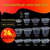 1000ml Transparent Round & Square Durable Plastic Takeaway Bowl with Lid