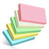 Colored Index Cards 3x5, 250 Pack, Ruled Index Cards, Flash Cards for Studying, Heavy Note Cards for Office, Home and College F