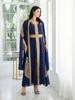 Elegant Abaya: NC76 Dubai Fashion Women's Long Dress for Middle Eastern, European, and American Arab Muslim Women.