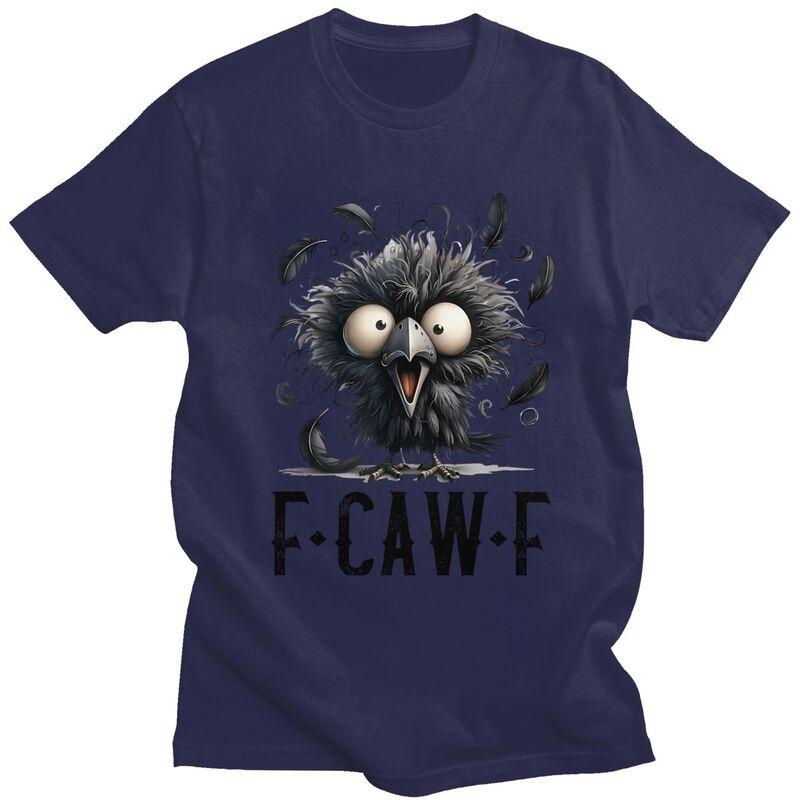 

Humor Crow Gothic FCawF Meme T Shirt Unisex Short Sleeve Tshirts Summer Casual Graphic Tee Tops Pure Cotton Slim Fit Clothes 4XL