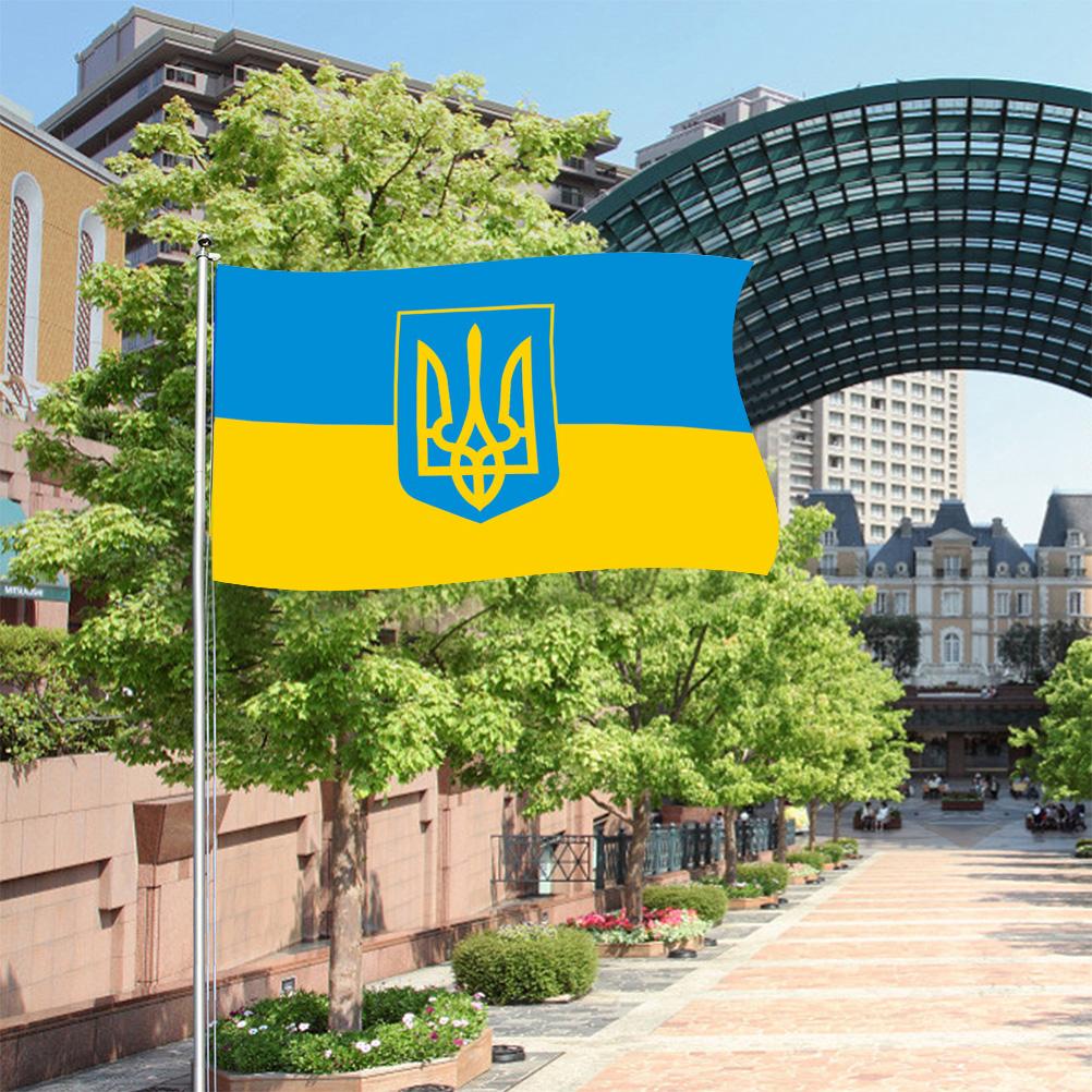 Ukraine Nationalflagge 90x150cm Blau Gelb Ukraine Fliegende Flagge für Hof Außendekoration