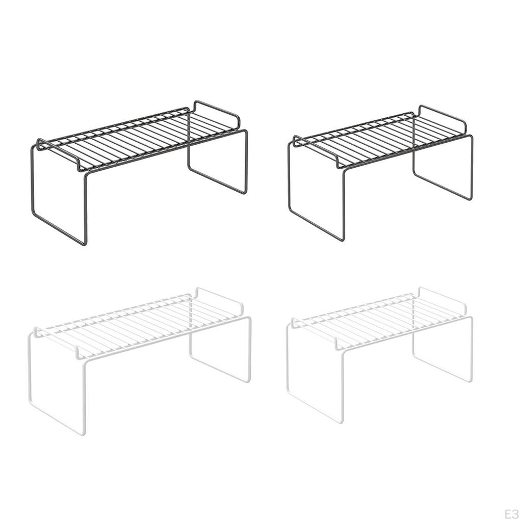 Cabinet Basket Organizer Sturdy Iron Kitchen Counter Shelf Spice Seasoning Rack for