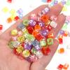 100pcs Square Acrylic Letter Beads Mixed Alphabet Loose Spacer Beads For Jewelry Making DIY Charms Necklace Bracelet Accessories