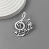 Musical Symbol Hollow Gold-plated Badge, Women’s Anti-exposure Buttons, Suit Lapel Pin, Men’s Collar Brooch, Couple Accessories