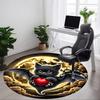 1pc bat Office Round Area Rug, Under Office Chairs Bedroom Living Room Home Decor, Room Deco