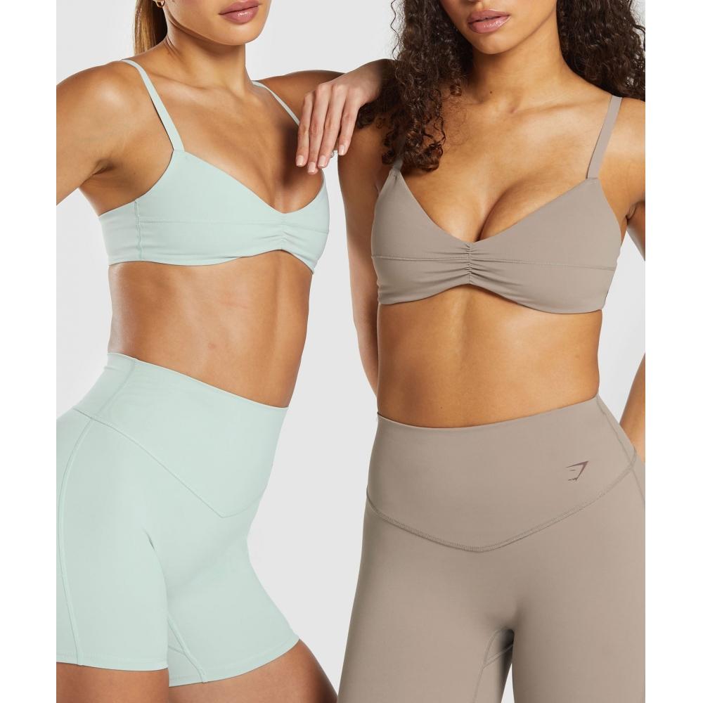 Gymshark Sutien Sport Ridat Elevate Albastru Dimineață B3b3e Udbn