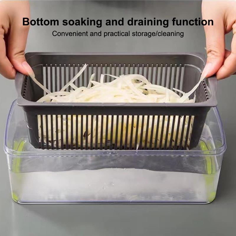 16 in 1 Vegetable Chopper with Handle Kitchen Mandoline Slicer Food Grater Cutter set for Fast Meal Prep and Egg Cutting