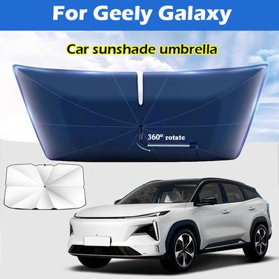 Für Geely Galaxy L6 L7 E8 Auto Sonnenschirm Frontscheibe Silber Kleber UV-beständig Faltbar Auto Sonnenschutz Zubehör