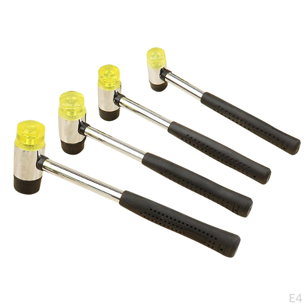 Mallet Rubber Hammers Double Sided Repair Tools DIY Lightweight