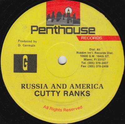 12 inch Plaat CUTTY RANKS - Rusland En Amerika GEEN Penthouse Recor 1990 VS Reggae, Ska & Dub Gebruikt