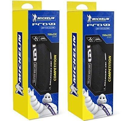 Комплект из двух клинчерных дорожных шин MICHELIN Pro4 Endurance V2 700c (Черный, 700x23c) [Импортировано]