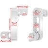 HDBUBALUS Passenger Footpegs Mount Kit Adjustable Highway Pegs Extension Brackets Male Mount Footpegs Clamp fit For Harley Sportster Dyna Softail