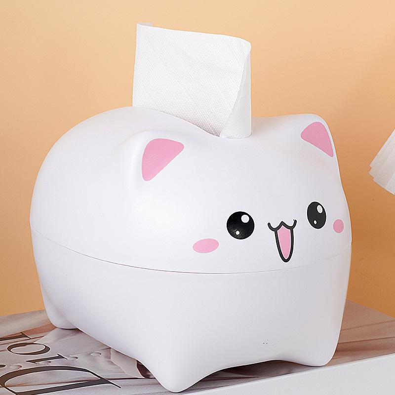 Cute Cartoon Tissue Box for Living Room & Coffee Table: Stylish Paper Towel Storage & Napkin Holder