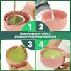 1set Matcha Whisk Set kit Elegant Matcha Set Matcha Making Set with Tea Scoop Ceramic Bowl Whisk infuser cup Kettle Teapot