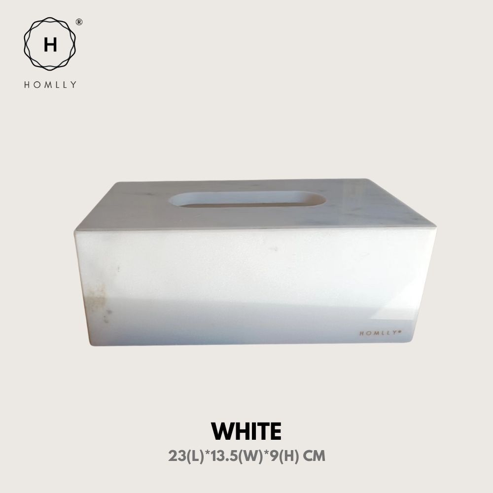 Homlly Marbi 100% Real Marble Tissue Box Holder