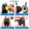 1 pair Replacement Earphone Cushions for Jabra Elite 45h Evolve2 65 UC Noise Cancelling