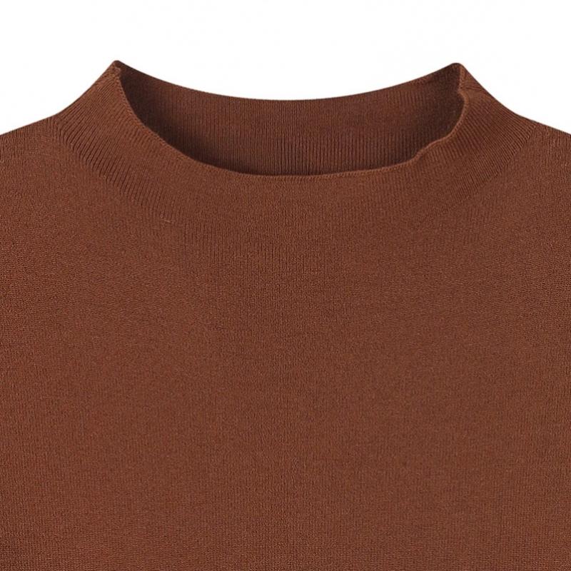 Lap Cap Sleeve Half Neck Short Sleeve Knit As1kh160