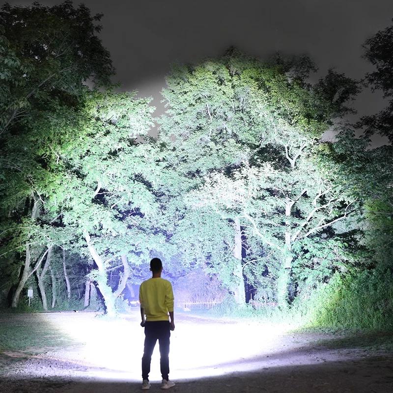 XHP390 Most Powerful Flashlight Usb Rechargeable Flashlight Strong Light Military Tactical Lantern Camping Hunting Outdoor Torch