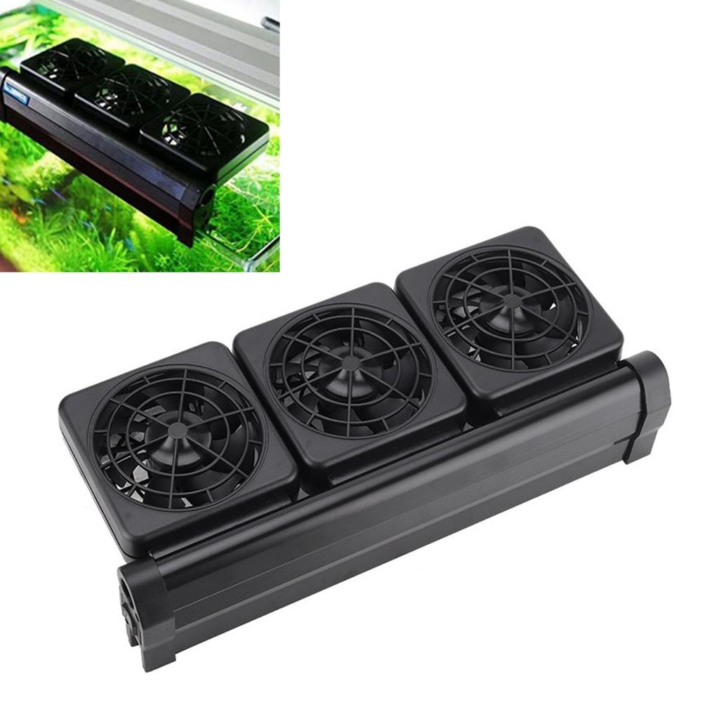 Fish Tank Cooling Fan System Mini Adjustable Wind Speed Aquarium Water Cooling Fan for Aquarium