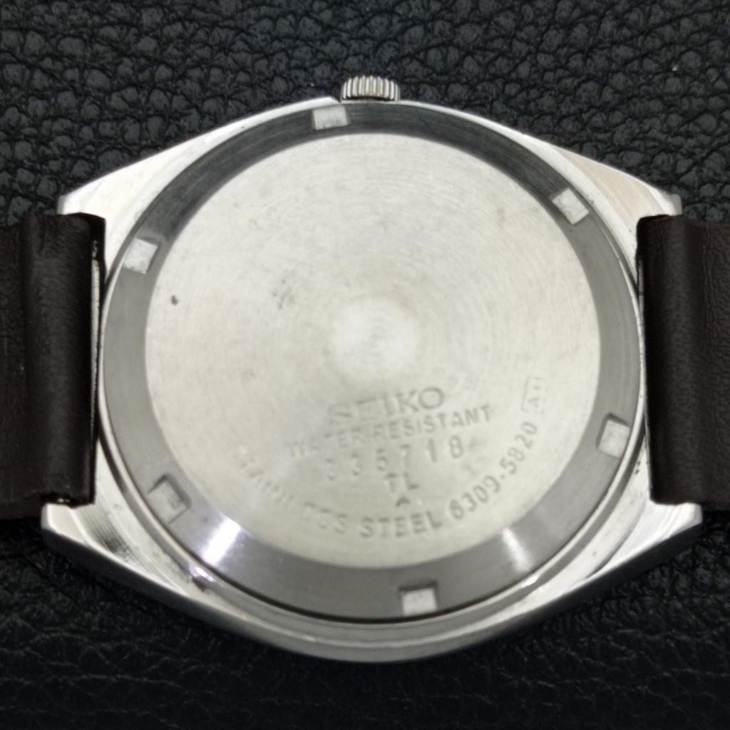 AUTOMATIC VINTAGE SEIKO 5 JAPAN 6349A MENS ORANGE COLOR DIAL WATCH a701293-5 R206a-a701293