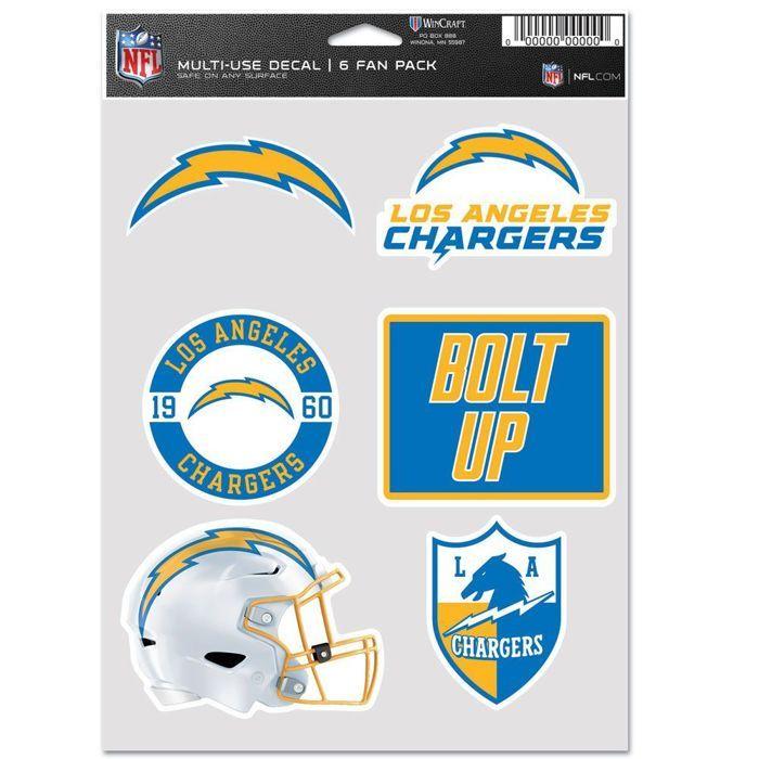 WinCraft Lot de 6 Autocollants 19x14cm NFL Teams