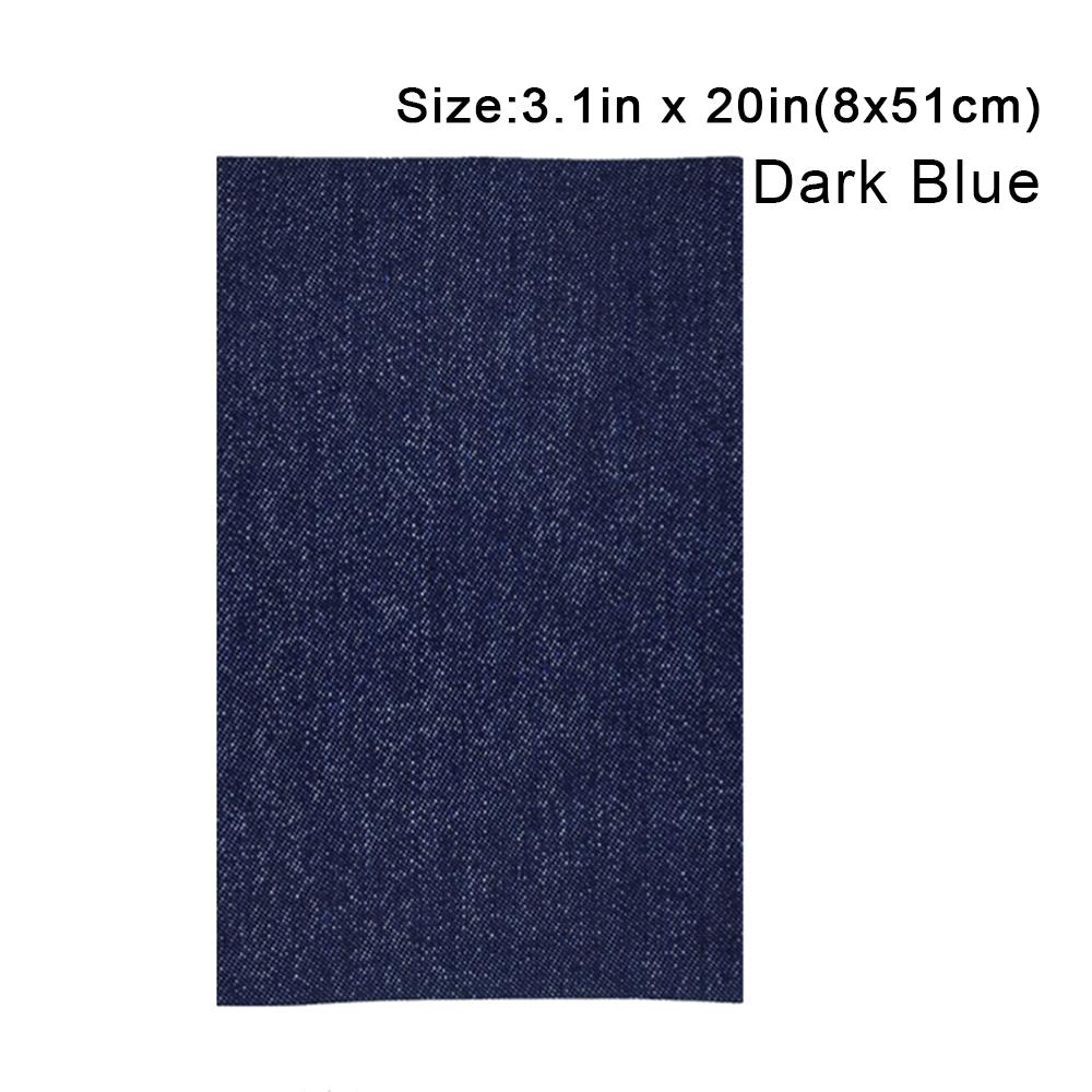 Hot Sale 2026 Jean Iron On Patches 3.1x20 Inch 5 Color Denim Fabric for Clothing Repair & DIY Decoration Inside/Outside Dual Use