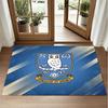 Sheffield Wednesday Design Crystal Velvet Rug Soft Decorative Mat for Bedroom Entrance