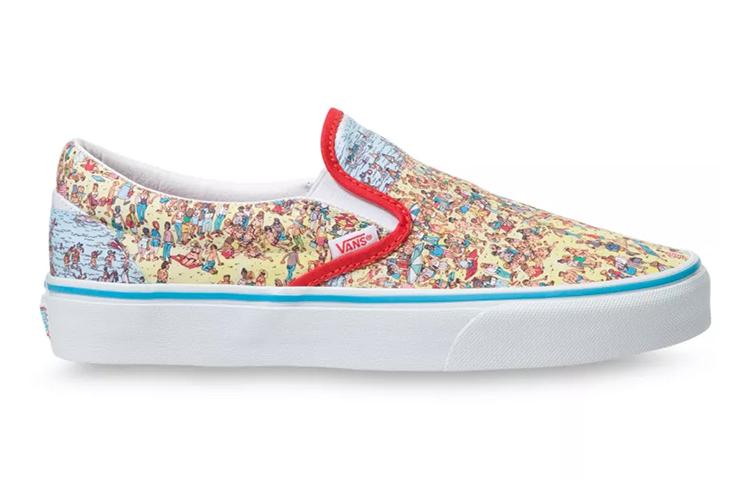 Kids' Sneakers Vans Classic Slip-On Wheres Waldo Beach (Kids) Find Steve/Beach