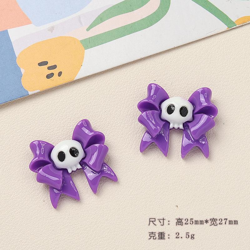 10 Pcs New Cartoon Halloween Book Bat Animal Series Resin Scrapbook Diy Jewelry Party Children Gift Hairpin Accessories A8