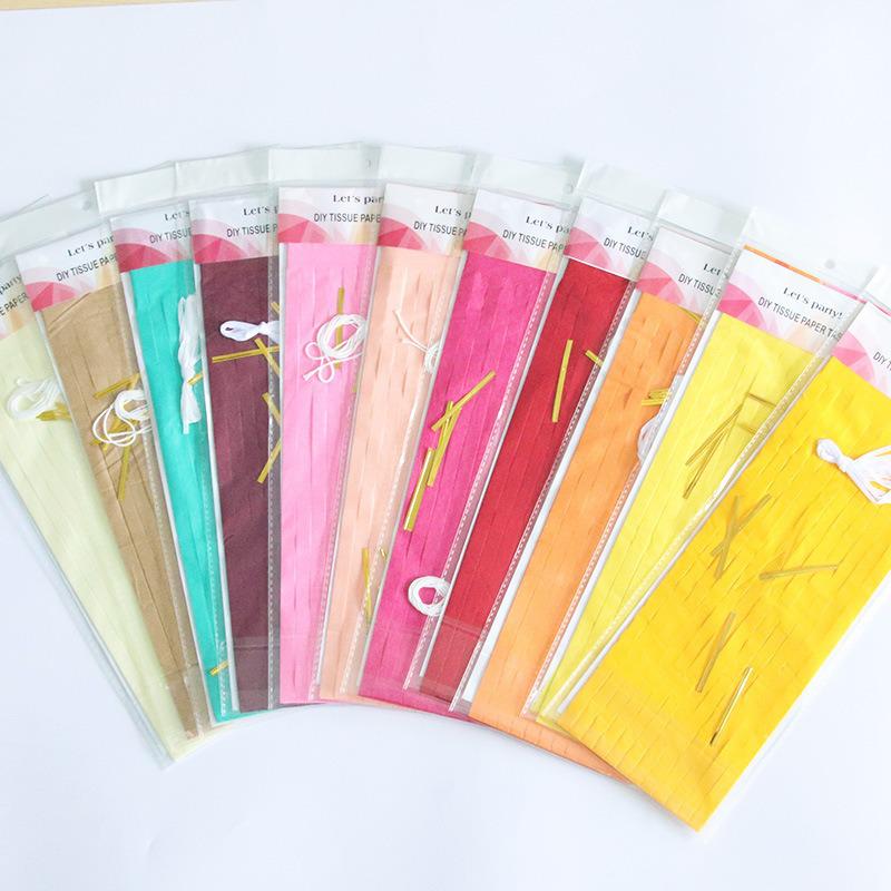 35cm Colorful Ribbon Paper Tassels for Birthday & Wedding Party Decorations