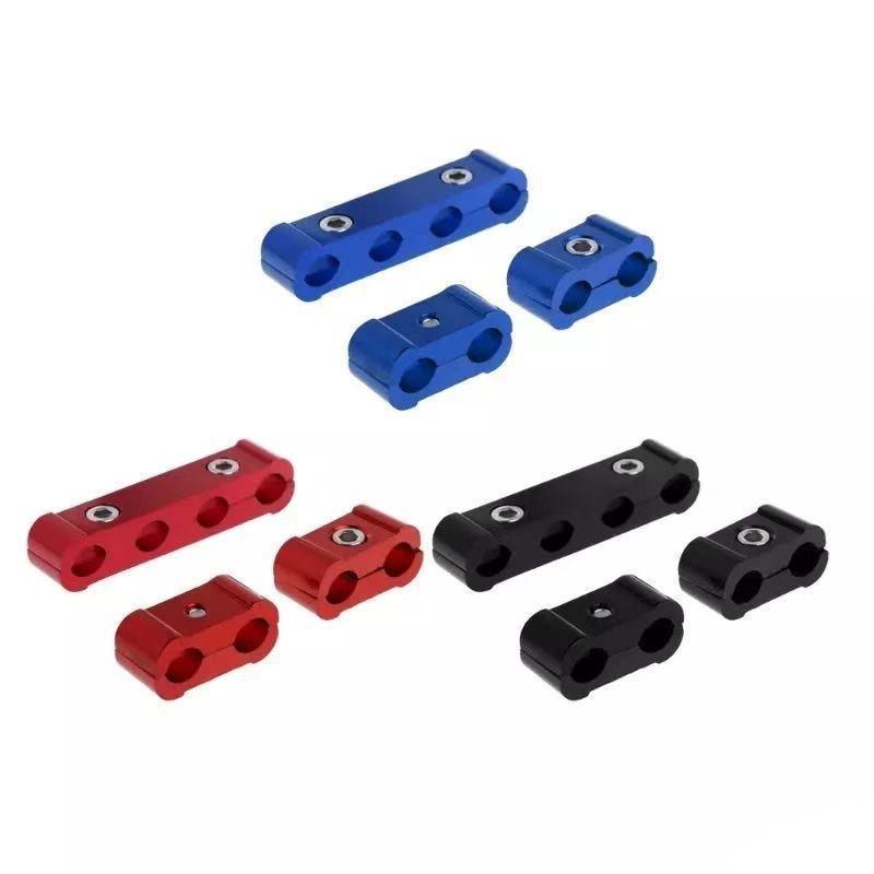 Universal Aluminum Alloy Spark Plug Wire Separator Kit With Fixed Clips For Car Engine Maintenance