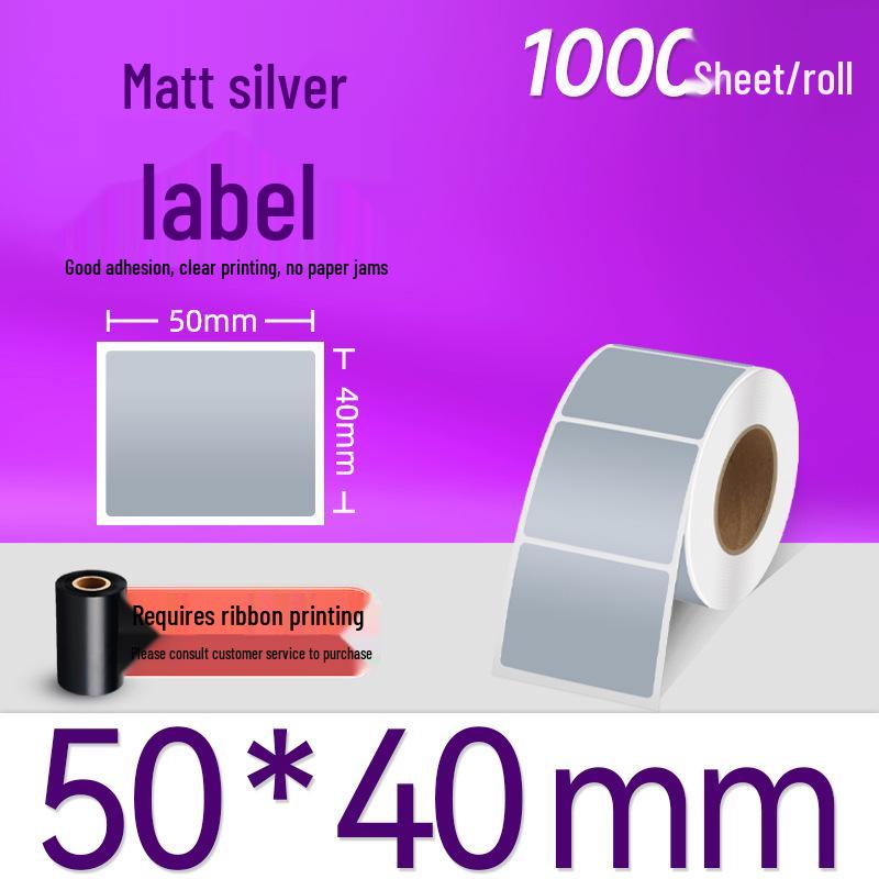 Waterproof Silver-White Tear-Resistant Self-Adhesive PET Label Paper for Electronics & Assets