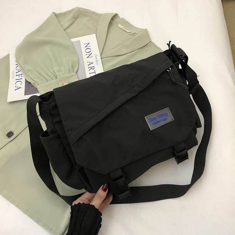 Urban Streetwear Messenger Bag For Women With Large Capacity And Nylon Material