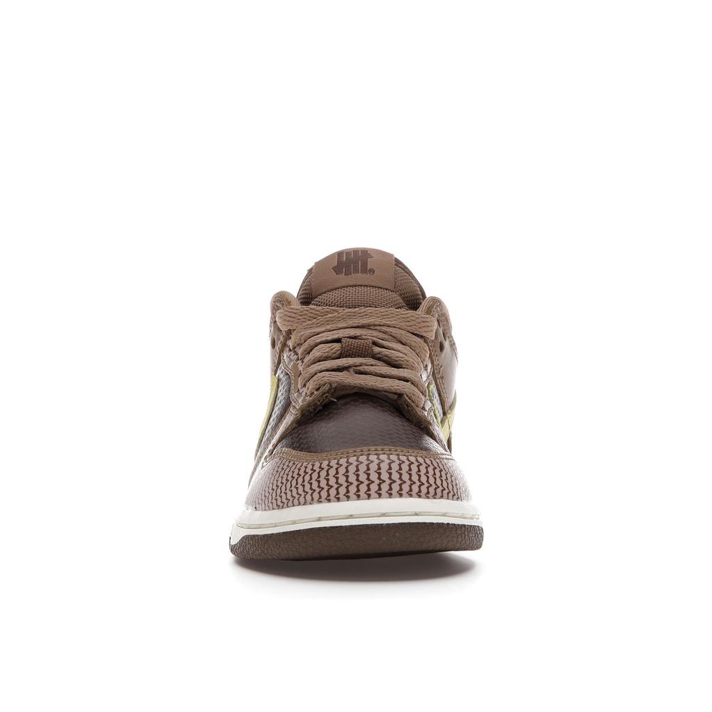 Nike Undefeated x Dunk Low SP PS Canteen Kids Sneakers Brown Lemon-Frost DJ4306-200