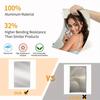 Elegant Curly Hair Female Portrait Aluminum Wall Art -  Waterproof Heat-Resistant Decor for Home Salon Cafe Studio Gift