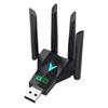 4 Antenna Design 1300Mbps WiFi Dongle Wireless Network Card  For Computer/PC/Tablet