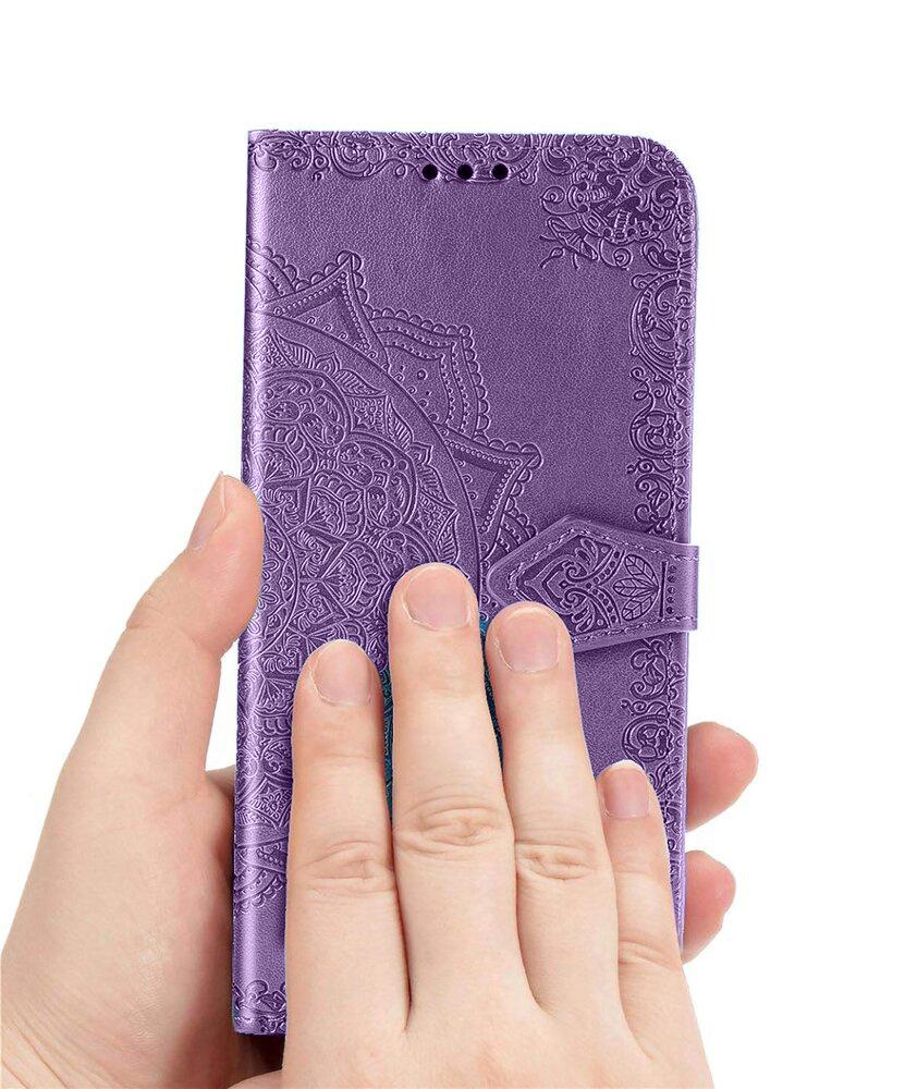 Flip Case for Motorola Moto G85, Mandala, Purple