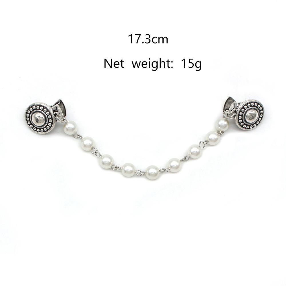 1 Piece Alloy Shawl Clips Decorative Cardigan Clips Vintage Scarf Brooch Pin For Shawl