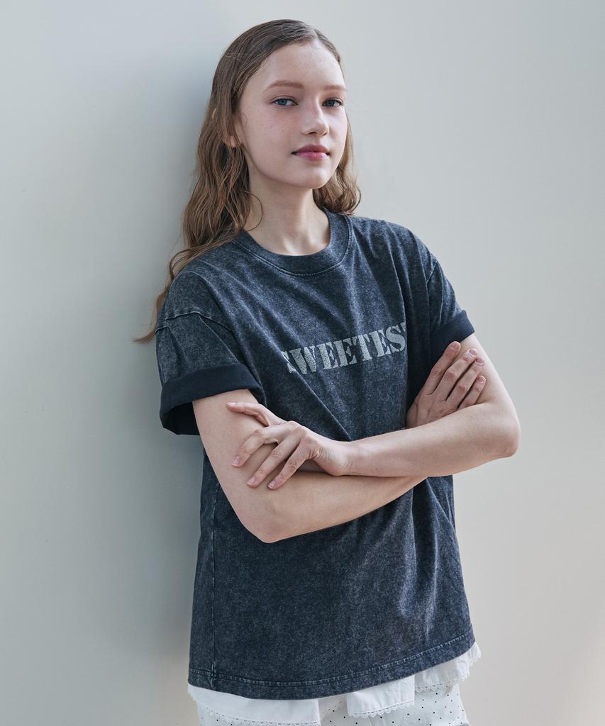 SWEET SOUP Pigment Loose Fit T-Shirt_Dk/Grey(Wb5Stf2)