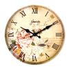 10" Retro Religious Minimalist Wooden Wall Clock MDF Silent Decorative Clock