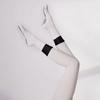 2color Double-layer Fabric Stretch Grip Indoor Exercise Practice Pressure Cotton Custom Logo MidCalf Pilates Yoga Socks