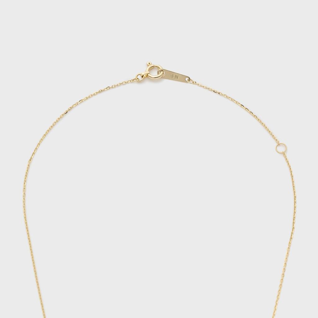 Tiny Motif K10 Diamond Clover Necklace [Noges] (0.03ct) 3024311602300999